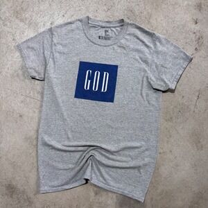 GOD IS DOPE Graphic T-Shirt Jesus Tee Gray Christian Worship‎ Size Small